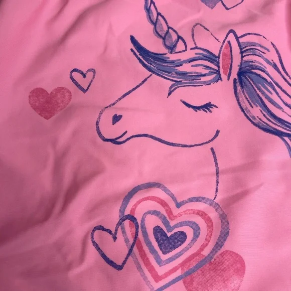 NWT 3t carters 2 pc unicorn ombre swim suit bathing rash guard bikini vacation